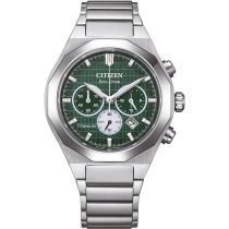 Citizen CA4691-59X Montre Homme Super-Titane Zenshin Eco-Drive Chrono 41mm 10ATM 