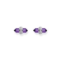 Thomas Sabo H2281-643-13 Boucles d'oreilles argentées avec onyx violet Femme
