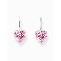 Thomas Sabo H2288-051-9 Boucles d'oreilles argentées avec cœur rose en zirconium Femme