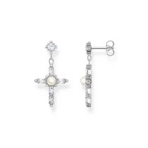 Thomas Sabo H2312-167-14 Boucles d'Oreilles Argent Cross Romance Argent Femme