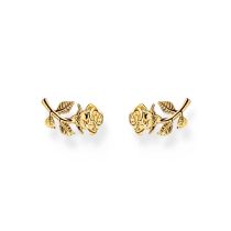 Thomas Sabo H2314-413-39 Boucles d'Oreilles Dorées Roses Romance Femme