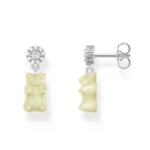 Thomas Sabo H2330-052-14 Clous d'oreilles avec des blancs Ours d'Or argent Femmes