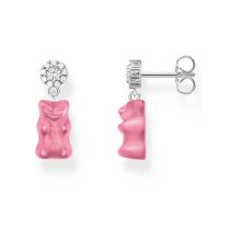 Thomas Sabo H2330-052-9 Clous d'oreilles avec du rose Ours d'Or argent Femmes