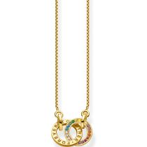 Thomas Sabo KE1488-996-7 Together Rainbow Femme Collier, Ajustable