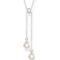 Thomas Sabo KE1905-167-14 Pearl Collier Femme, réglable