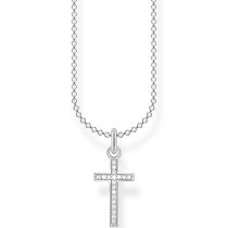 Thomas Sabo KE2043-051-14 Cross Pave Collier Femme, réglable