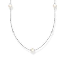 Thomas Sabo KE2125-167-14 Pearl Collier Femme, réglable