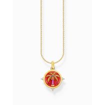 Thomas Sabo KE2204-471-7-L45V Chaînes plaquées or avec pendentif palmier Femme