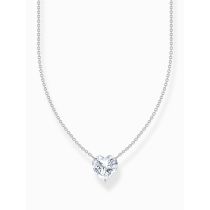 Thomas Sabo KE2211-051-14-L45V Collier en argent avec pendentif coeur blanc Femme