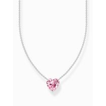 Thomas Sabo KE2211-051-9-L45V Collier en argent avec pendentif cœur rose pour femme