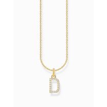 Thomas Sabo KE2243-414-14-L45V Chaîne plaquée or lettre D Femme