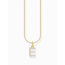 Thomas Sabo KE2244-414-14-L45V Chaîne plaquée or lettre E Femme