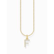 Thomas Sabo KE2245-414-14-L45V Chaîne plaquée or lettre F Femme