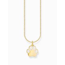 Thomas Sabo KE2266-427-14-L45V Chaîne plaquée or avec pendentif patte Femme