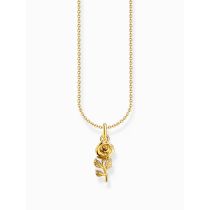 Thomas Sabo KE2269-413-39-L45V Chaîne plaquée or avec pendentif rose Femme