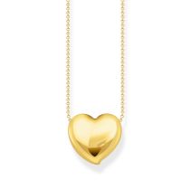 Thomas Sabo KE2276-413-39-L45V Bold - Chaîne dorée avec pendentif en forme de cœur 40-45 cm Femme