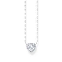 Thomas Sabo KE2280-051-14-L45V Collier argent avec pendentif halo en forme de cœur 40-45 cm Femme