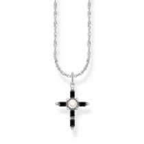 Thomas Sabo KE2296-167-11-L45V Chaîne En Argent Avec Pendentif croix Cross Romance Femme