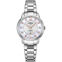 Rotary LB05425/07/D Henley Montre Femme 30mm 5ATM 