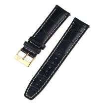 Rothenschild mid-17757 universel Bracelet de rechange 22mm noir, boucle or