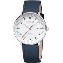 Mondaine MLE.41910.LDV Montre Homme Doppio Solaire 41mm 5ATM 