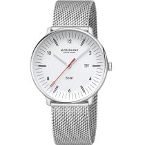 Mondaine MLE.41910.SM Montre Homme Doppio Solaire 41mm 5ATM 