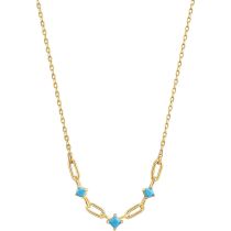 ANIA HAIE N033-03G Into the Blue Collier Femme, réglable