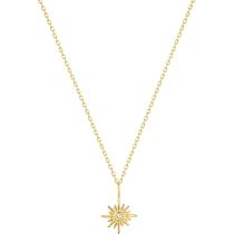 ANIA HAIE NAU001-08YG Sunburst Collier Femme or 14K, réglable