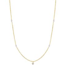 ANIA HAIE NAU003-01YG Radiance Collier Femme or 14K, réglable