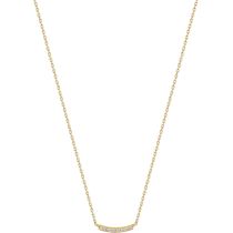 ANIA HAIE NAU004-03YG Magma Curve Collier Femme or 14K, réglable