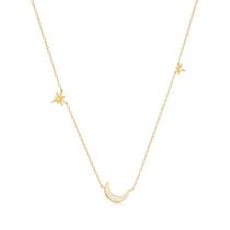 ANIA HAIE NAU008-03YG Cosmos Collier femme en or 14C, réglable