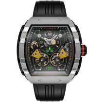 Nubeo NB-6100-02 Montre Homme Magellan Double Barrel Automatique 48mm 5ATM