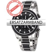 Perigaum Bracelet de rechange Acier inoxydable P-1312 noir-noir
