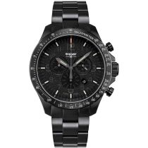 Traser H3 109466 P67 Officer Chronographe Noir Acier Montre Homme 46mm 