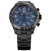 Traser H3 109462 P67 Officer Chronographe Bleu Acier Montre Homme 46mm 