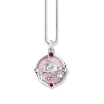 Thomas Sabo PE959-340-9 Pendentif argenté avec émail rose Femme