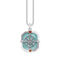 Thomas Sabo PE961-340-7 Pendentif argent Wheel of Karma + zirconium Femme