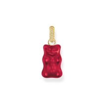 Thomas Sabo PE967-414-10 Grand pendentif Ours d'Or rouge doré avec pierres Femme