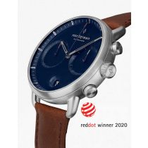 Nordgreen PI42SILEBRNA Montre Homme Pioneer Chronographe 42mm 5ATM