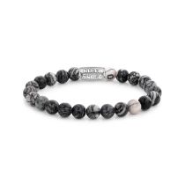 Rebel & Rose Bracelet Black Wolf RR-80032-S-L Homme