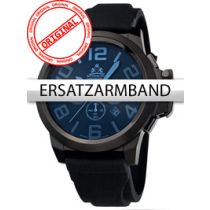 Rothenschild Bracelet de rechange Silicone RS-1108-IB noir noire boucle