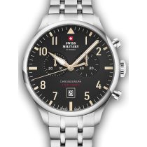 Swiss Military SM34098.04 Vintage Chronographe Montre Homme 43mm 10ATM