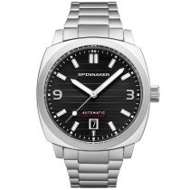 Spinnaker SP-5073-33 Hull Riviera Noire Automatique Montre Homme