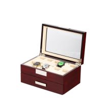 Rothenschild Boîte de montre RS-2350-20C pour 20 Montres cerise