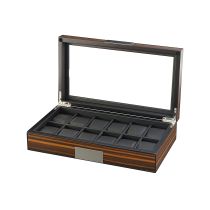 Rothenschild Boîte à montres RS-2377-12EB pour 12 Montres ebony