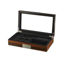 Rothenschild Montres & Boîte à bijoux RS-2378-EB pour 6 Montres + 2 compartiments