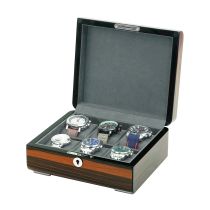 Rothenschild Coffret à montres RS-2432-EB pour 6 Montres ebony