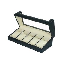 Rothenschild Boîte De Montre RS-3035-BL pour 5 Montres le noir