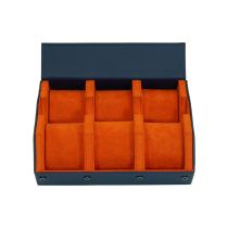 Rothenschild RS-3178-6-BLU-ORG Boîte de rangement pour montres Bleu-Orange [6]