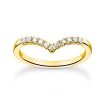 Thomas Sabo Bague pour femme TR2394-414-14-14-54 Forme en V taille 54